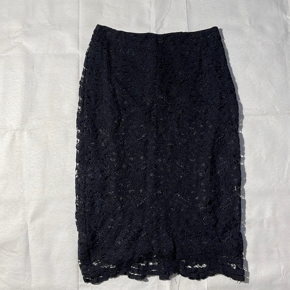 Womens Lace Black Skirt size 2p